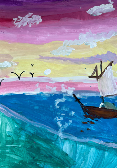 Закат на Черном море