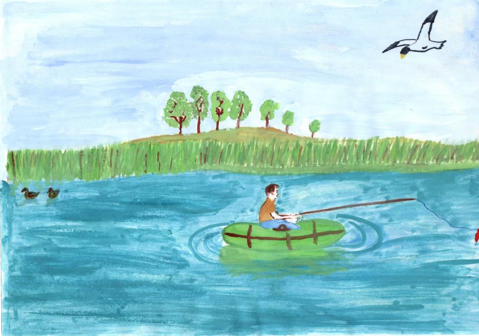 "Папа на любимой реке Ее"