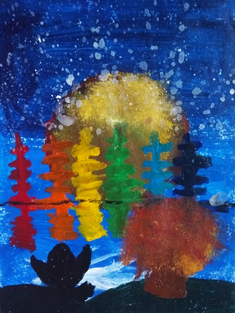 Осень. Первый снежок