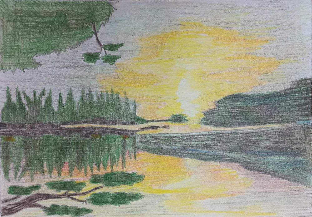 Вечерний летний закат 