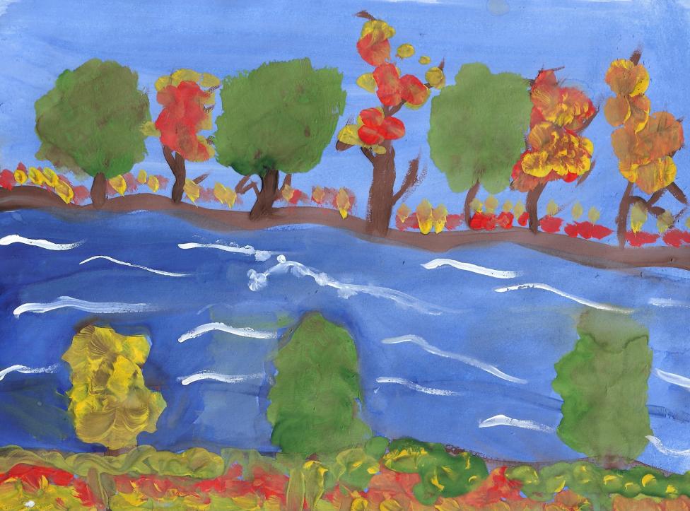 Бирюса осенью.