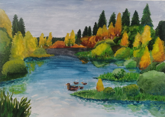 Осень в затоне 