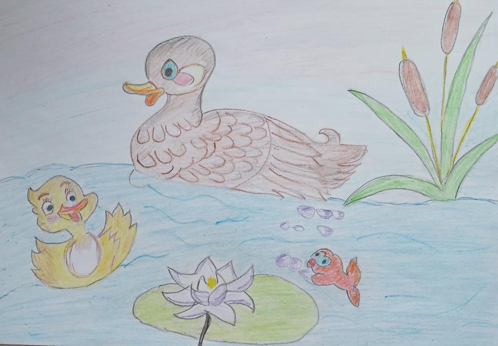 Утро на пруду