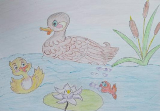 Утро на пруду