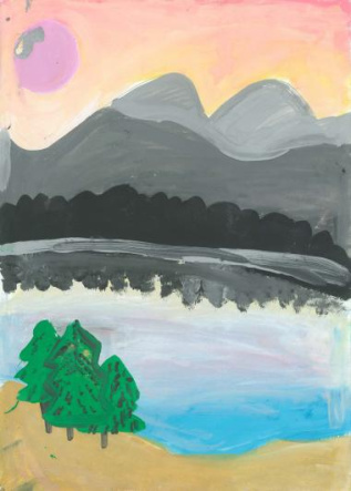 Пейзаж с озером